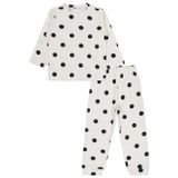 Civil Girls Puanlı 2-5 Yaş Ekru Pijama Takımı