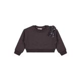 Civil Girls Pullu Fiyonklu Kız Çocuk Sweatshirt, 2-3 Yaş, 19L70309125W1, Antrasit, kız-çocuk