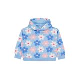 Civil Girls Renkli Çiçek Baskılı Kız Çocuk Sweatshirt, 7-8 Yaş, 19330J47625W1, Mavi, kız-çocuk