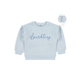 Civil Girls Sparkling Baskılı 2-5 Yaş Sweatshirt -, 4-5 Yaş, 19973230525W1, Mavi, kız-çocuk