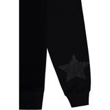 Civil Girls Taşlı Yıldız Nakışlı 10-13 Yaş Sweatshirt - Siyah 10-11 Yaş - 5-Siyah - 10 - 11 Yaş