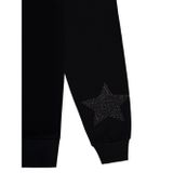 Civil Girls Taşlı Yıldız Nakışlı 10-13 Yaş Sweatshirt - Siyah 12-13 Yaş