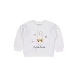 Civil Girls Tavşan Nakışlı 2-5 Yaş Sweatshirt -, 2-3 Yaş, 19973231225W1, Ekru, kız-çocuk