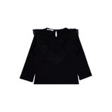 Civil Girls Tül Fırfırlı 6-9 Yaş Sweatshirt - 8-9 Yaş, 9-10 Yaş, 19973315225W1, Siyah, kız-çocuk