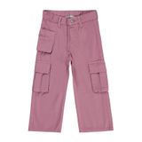 Civil Girls Üç Cepli Kargo 2-5 Yaş Pantolon - Pembe, 2-3 Yaş, 20D68790124S1, Gül Kurusu, Kız Çocuklar