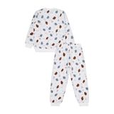 Civil Girls Yaprak Desen Pijama Takımı, 10-11 Yaş, 22785924225W1-EKR-10, Ekru, Kız Çocuklar