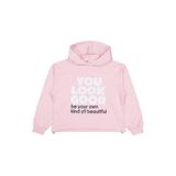 Civil Girls You Look Good Baskılı Sweatshirt, 12-13 Yaş, 19330J50725W1-PDR-12, Pudra, kız-çocuk