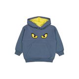 Civil Göz Baskılı Kapşonlu Erkek Çocuk Sweatshirt, 5-6 Yaş, 19407417625W1, Antrasit, erkek-çocuk