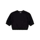 Civil Kalp Nakışlı Basic 6-18 Ay Siyah Bebek Sweatshirt