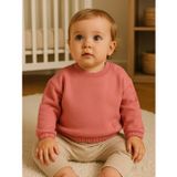 Civil Kalp Nakışlı Basic 6-18 Ay Turuncu Bebek Sweatshirt