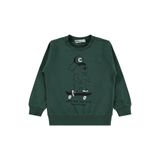 Civil Kaykay Köpek Baskılı Erkek Çocuk Sweatshirt, 2-3 Yaş, V5D94267626S1, Çam Yeşili, erkek-çocuk