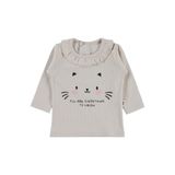 Civil Kedi Yüz Baskılı 6-18 Ay Sweatshirt - Bej 12-18 Ay, 18-24 AY, 19208035025W1, Taş Rengi, kız-bebek