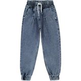 Civil Kız Çocuk Buz Mavi Pantolon 10-13 Yaş Pamuklu Elastan Rahat Model - Buz Mavisi - 10 - 11 Yaş