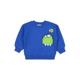 Civil Monster Baskılı Erkek Çocuk Sweatshirt, 2-3 Yaş, 19407251025W1, Saks Mavisi, erkek-çocuk