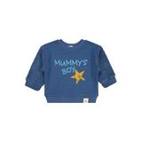 Civil Mummys Boy Baskılı 2-5 Yaş Sweatshirt - Mavi, 5-6 Yaş, 19785420625W1, İndigo, erkek-çocuk
