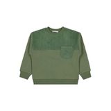 Civil Peluş Garnili Erkek Çocuk Sweatshirt, 4-5 Yaş, 19785V55225W1, Haki, erkek-çocuk