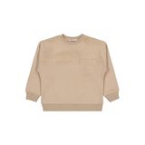 Civil Peluş Garnili Erkek Çocuk Sweatshirt Kahverengi 4-5 Yaş, 3-4 Yaş, 19785V55225W1, Açık-Kahverengi, erkek-çocuk