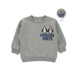Civil Penguın Party Baskılı 2-5 Yaş Gri Erkek Çocuk Sweatshirt