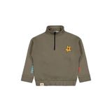 Civil Relax Yıldız Baskılı 6-9 Yaş Sweatshirt -, 7-8 Yaş, 19785649825W1, Haki, erkek-çocuk