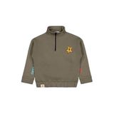 Civil Relax Yıldız Baskılı 6-9 Yaş Sweatshirt -, 9-10 Yaş, 19785649825W1, Haki, erkek-çocuk