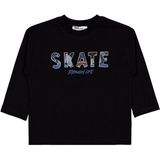 Civil Skate Gofre Baskılı 2-5 Yaş Siyah Erkek Çocuk Sweatshirt