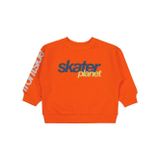 Civil Skater Baskılı 2-5 Yaş Turuncu Erkek Çocuk Sweatshirt
