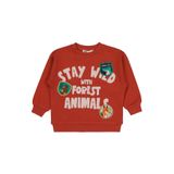 Civil Stay Wild Animal Baskılı Erkek Çocuk Sweatshirt Turuncu, 2-3 Yaş, 19330J31325W1, Koyu Bakır, erkek-çocuk