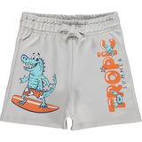 Civil Tropic Basklı 2-5 Yaş Koyu Taş Rengi Erkek Çocuk Şort