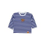Civil Urban Art Baskılı Çizgili Erkek Çocuk Sweatshirt, 2-3 Yaş, 19785V51525W1, Saks Mavisi, erkek-çocuk