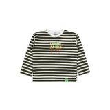 Civil Urban Baskılı Çizgili Erkek Çocuk Sweatshirt, 6-7 Yaş, 19785V87725W1, Yeşil, erkek-çocuk