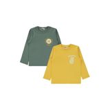 Civil We Are All Baskılı 2'li Erkek Çocuk Sweatshirt, 11-12 Yaş, 19973100225S1, Sarı, erkek-çocuk