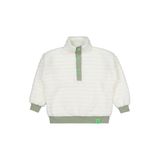 Civil Yakası Patlı Çizgili Erkek Çocuk Sweatshirt, 9-10 Yaş, 19785V36925W1, Yeşil, erkek-çocuk