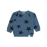 Civil Yıldız Empirme Baskılı 2-5 Yaş Mavi Erkek Çocuk Sweatshirt