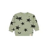 Civil Yıldız Empirme Baskılı Erkek Çocuk Sweatshirt, 4-5 Yaş, 19785301825W1-HKI-4, Haki, erkek-çocuk