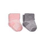 Civil Yumoş Ip Kıvrık 6-18 Ay 2'Li Bebek Kız Çorap Set, 12 Ay, D3E08044325W1, Renkli, kız-bebek