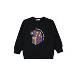 Civil Zeka Küpü Iguana Baskılı Erkek Çocuk Sweatshirt, 5-6 Yaş, V5D94267226S1, Siyah, erkek-çocuk