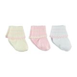 Civilim Civil Baby Kız Bebek 3'Lü Çorap Set 0-6 Ay Pembe (513853674) Pembe