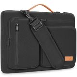 CIVOTEN Laptop Çantası Kılıf 15.6 inç Bilgisayar Omuz Kılıfı 16 inç MacBook Pro M3 Air M2 Max/16 Lenovo IdeaPad Flex 5i/Thinkbook 16/15 inç IdeaPad Oyun 3i/Dell XPS 15/LG Gram 15, Siyah