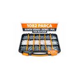Civtex 1082 Parça Vida Dübel Pul Seti DIN 7505 Sunta Vidası Organizer Çantalı Montaj Tamir Seti