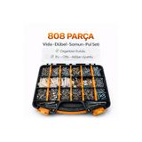 Civtex 808 Parça Vida Seti Dübel Somun Pul Ev Ofis Organizer
