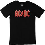 Cix Ac Dc Kırmızı Logolu Siyah Erkek T-shirt