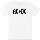 Cix Ac Dc Siyah Logolu Beyaz Erkek T-shirt