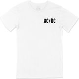 Cix Ac Dc Siyah Logolu Cep Logo Tasarımlı Beyaz Erkek T-shirt