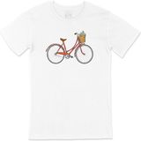 Cix Adalar Bisikletli XL Beyaz Erkek T-shirt