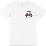Cix Adventure Bike Cep Logo Tasarımlı Beyaz Erkek T-shirt
