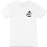 Cix Aile Kombin Queen Cep Logo Tasarımlı Beyaz Erkek T-shirt