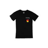 Cix Almanya Haritalı ve Bayraklı Siyah T-shirt