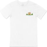 Cix Amber Fort Kalesi Cep Logo Tasarımlı Beyaz Erkek T-shirt