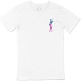 Cix Anime Robot Cep Logo Tasarımlı Beyaz Tişört