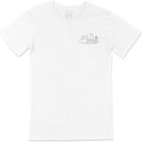 Cix Antalya Beyaz Çizimli Cep Logo Tasarımlı Erkek T-shirt